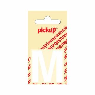 Pickup - Plakletter Helvetica 40 mm wit - M