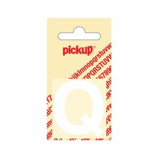 Pickup - Plakletter Helvetica 40 mm wit - Q
