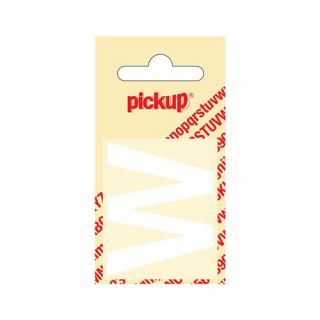 Pickup - Plakletter Helvetica 40 mm wit - W