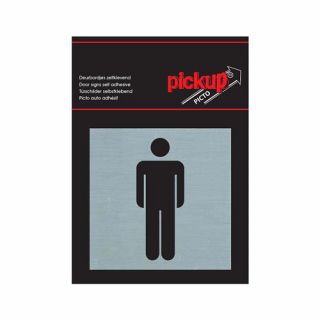 Pickup - Bord Alulook Heren - 80x80 mm zelfklevend