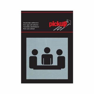 Pickup - Bord Alulook Vergaderruimte - 80x80 mm zelfklevend