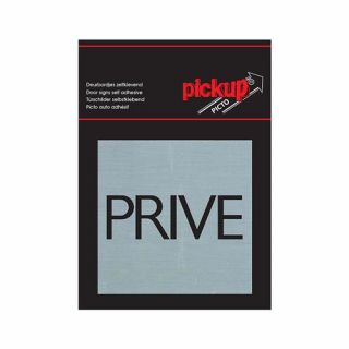 Pickup - Bord Alulook Prive - 80x80 mm zelfklevend