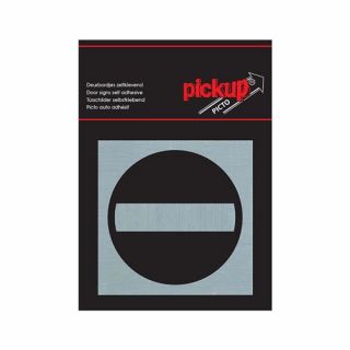 Pickup - Bord Alulook Verboden toegang 80x80 mm zelfklevend