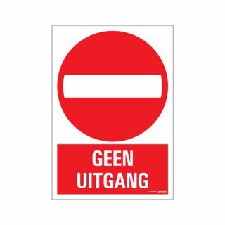 Pickup - Bord Geen uitgang - 230x330 mm