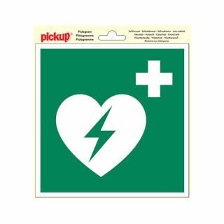 Pickup - Sticker Aed defibrillator - 200x200 mm