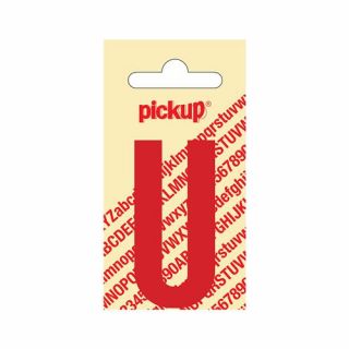 Pickup - Plakletter Nobel 60mm rood - U