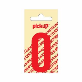 Pickup - Plakcijfer Nobel 120 mm rood - 0