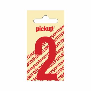 Pickup - Plakcijfer Nobel 150 mm rood - 2