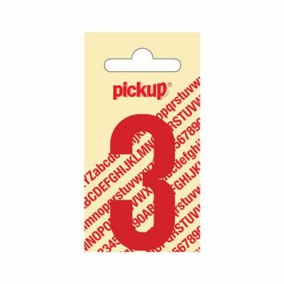 Pickup - Plakcijfer Nobel 150 mm rood - 3
