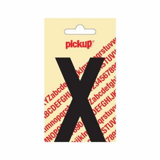 Pickup - Plakletter Nobel 200mm zwart - X