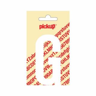 Pickup - Plakletter Nobel 200mm wit - G