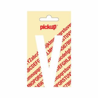 Pickup - Plakletter Nobel 200mm wit - V