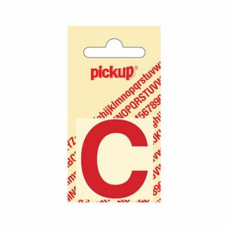 Pickup - Plakletter Helvetica 40 mm rood - C