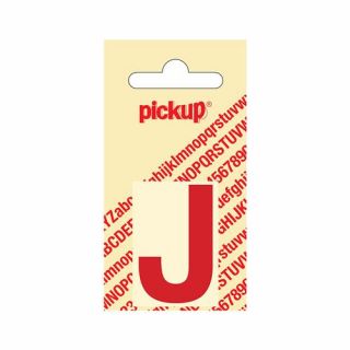 Pickup - Plakletter Helvetica 80 mm rood - J
