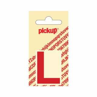 Pickup - Plakletter Helvetica 80 mm rood - L