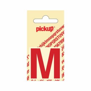 Pickup - Plakletter Helvetica 80 mm rood - M