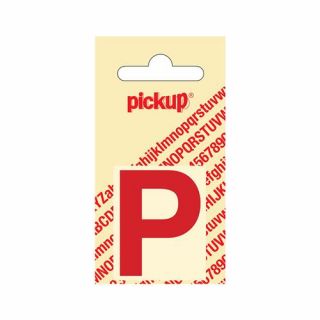 Pickup - Plakletter Helvetica 80 mm rood - P