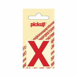 Pickup - Plakletter Helvetica 80 mm rood - X