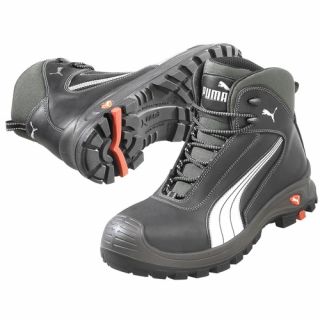 Puma - Werkschoenen Cascades zwart/wit, hoog model, 46