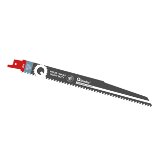 Qblades - Recipro zaagblad hout/spijkers, 6tpi/228mm