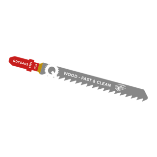 Qblades - Decoupeer zaagblad hout, Fast & Clean, 6tpi/100mm