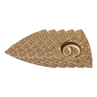 Qblades - Slijpdriehoek Hardmetaal korrel 30-40 80mm 5st.