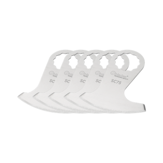 Qblades - Segmentmes RVS sikkel 55x0.9mm 5st.