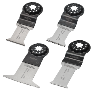 Qblades - Zaagbladenset voor hout en metaal 4-delig