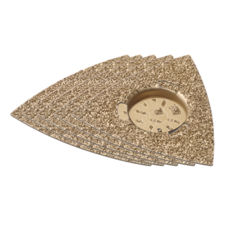 Qblades - Slijpdriehoek Hardmetaal korrel 30-40 80mm 5st.