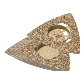 Qblades - Slijpdriehoek Hardmetaal korrel 30-40 80mm 11st.