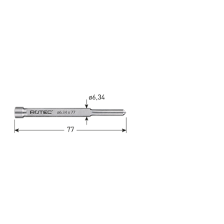 Rotec - Uitwerpstift voor kernboorlengte 30mm