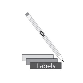 Raaco - Etiketten 10x125mm, 25-stuks