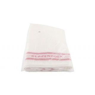 Ridder - Glazendoek katoen/linnen. rood 60x65cm