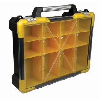 Stockbox - Prof koffer + losse bakjes zwart, 49x42x1,5cm