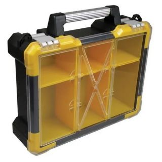 Stockbox - Prof koffer + losse bakjes zwart, 38x34x11,5cm