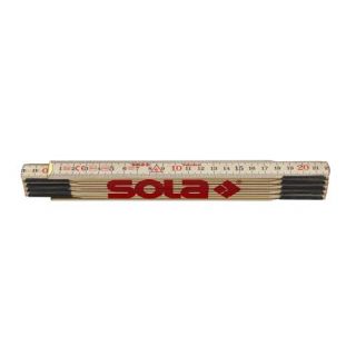 Sola - H 2/10 - Duimstok hout 2mtr, 10-delig