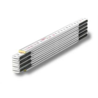 Sola - HW 2/10 - Duimstok hout 2mtr. 10-delig (wit)