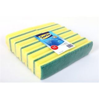 Sorbo - Schuursponsen met handgreep per 12-st.