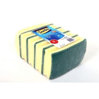 Sorbo - Schuursponsen jumbo met handgreep per 5-st.