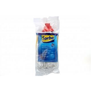 Sorbo - Vloermop 125gr. katoen met rode sluiting