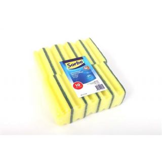 Sorbo - Schuursponsen met handgreep per 10-st.