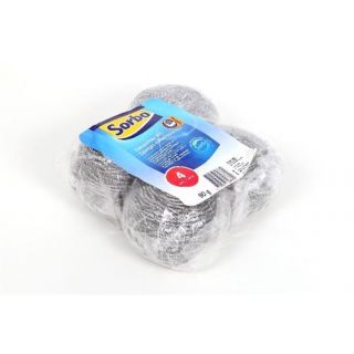 Sorbo - Panspons rvs 90gr. 4-st.