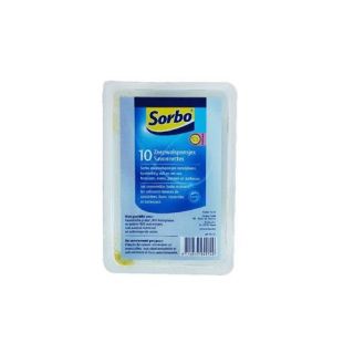 Sorbo - Zeepwolsponsjes 14gr. 10 st PVC box
