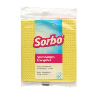 Sorbo - Sponsdoek 20x18cm assorti 3-st.