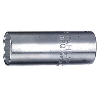 Stahlwille - 1/4" Lange dop 12-kant, 3/8"