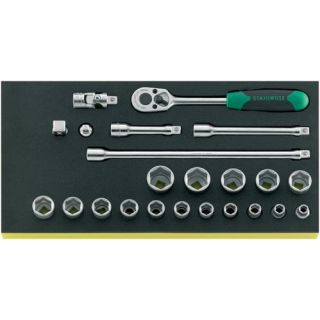 Stahlwille - 3/8" Doppenset in TCS inleg