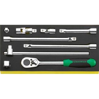 Stahlwille - 1/2" Doppenset hulpstukken in TCS inleg