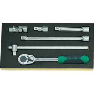 Stahlwille - 1/2" Doppenset accessoires in TCS inleg