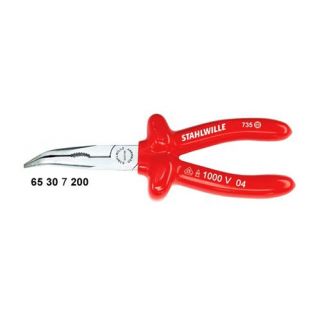 Stahlwille - VDE-gebogen platrondbektang + zijsnijder 160mm