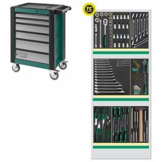 Stahlwille - Gereedschapswagen wit met 124-dlg. set